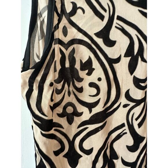 Women’s size x-large tan & black abstract bodysuit - Picture 4 of 9